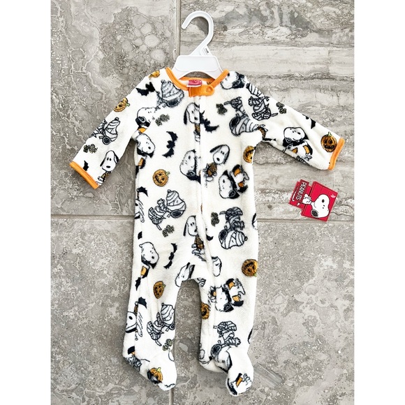 Peanuts Snoopy Halloween-Theme Footies/Onesie New w/Tag - Picture 8 of 8